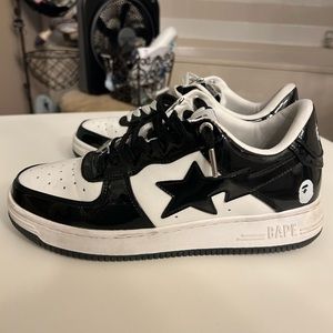Black and White BapeSTA size 8.5